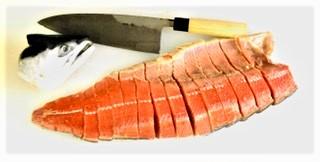 紅鮭切身包丁