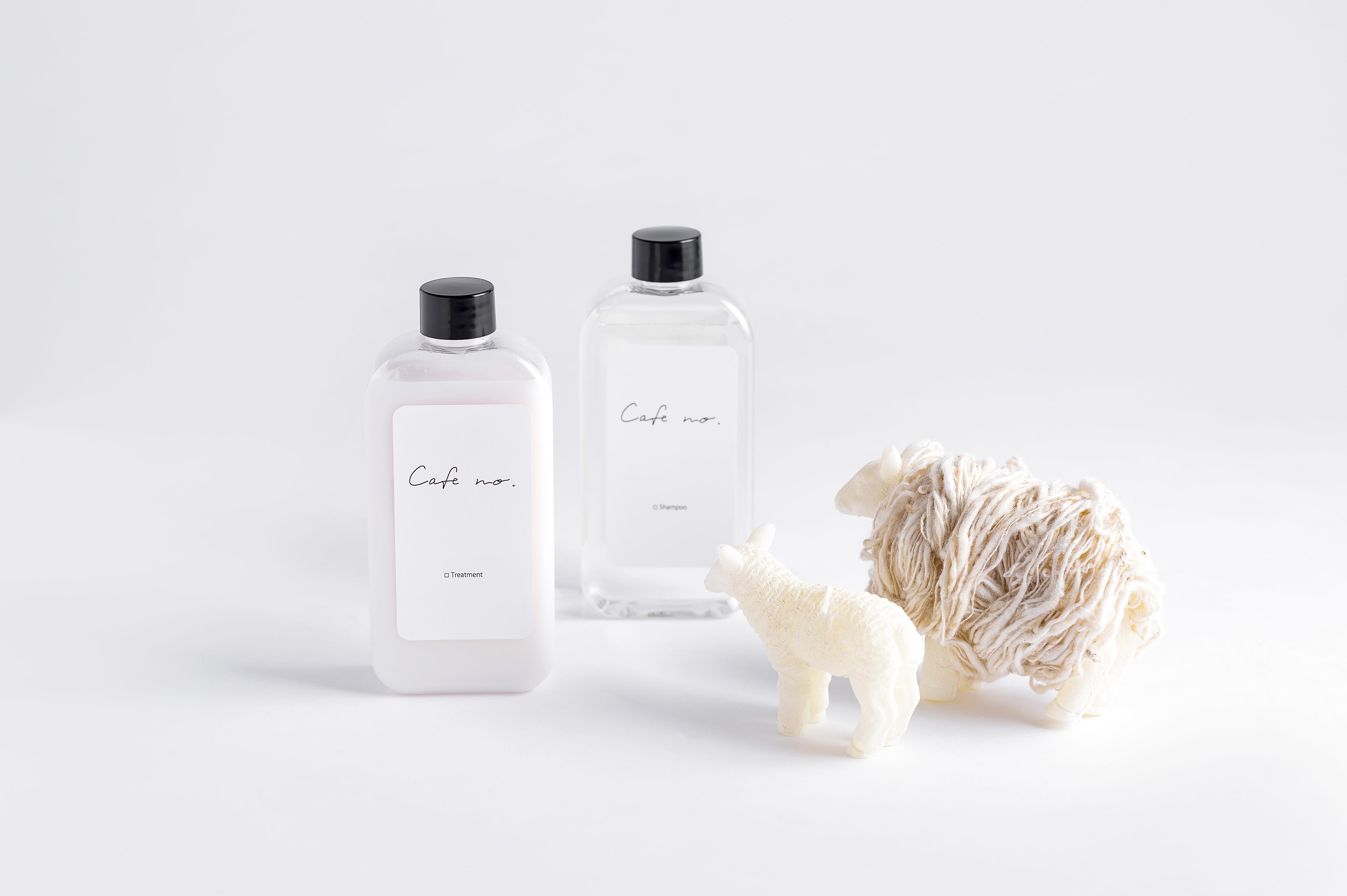 shampoo・treatment（白）クリアバック付 | café no.（EC用）