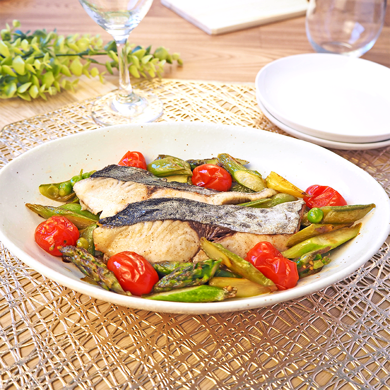 【H159】鰆と春野菜のアクアパッツァ